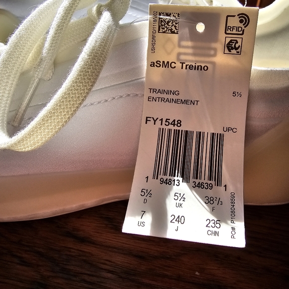 NWT Adidas x Stella Mc Cartney Treino White Sneakers Size 7 - Picture 11 of 11